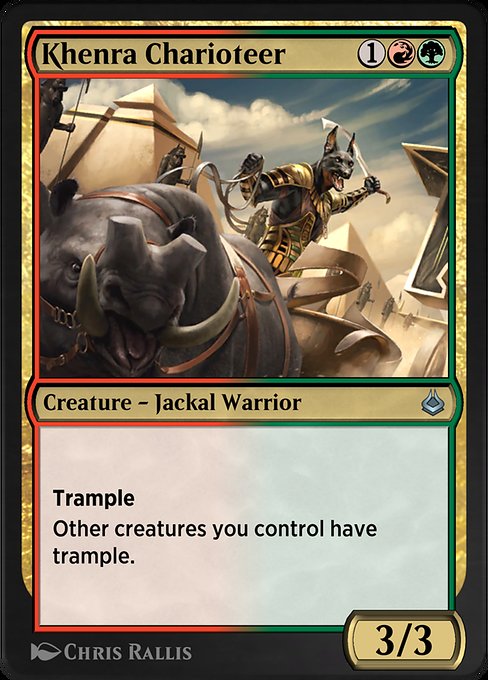 Magic the Gathering Card - Khenra Charioteer - MTG Circle