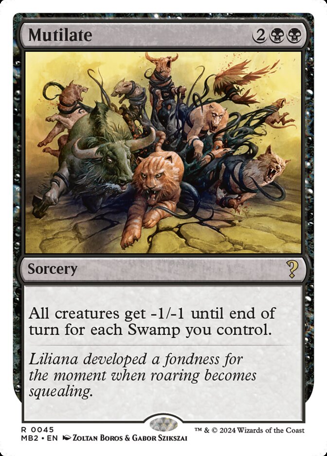 Magic the Gathering Card - Mutilate - MTG Circle