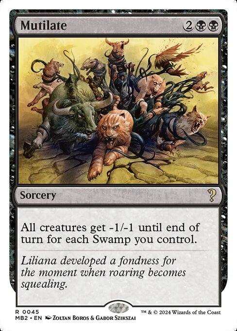 Magic the Gathering Card - Mutilate - MTG Circle