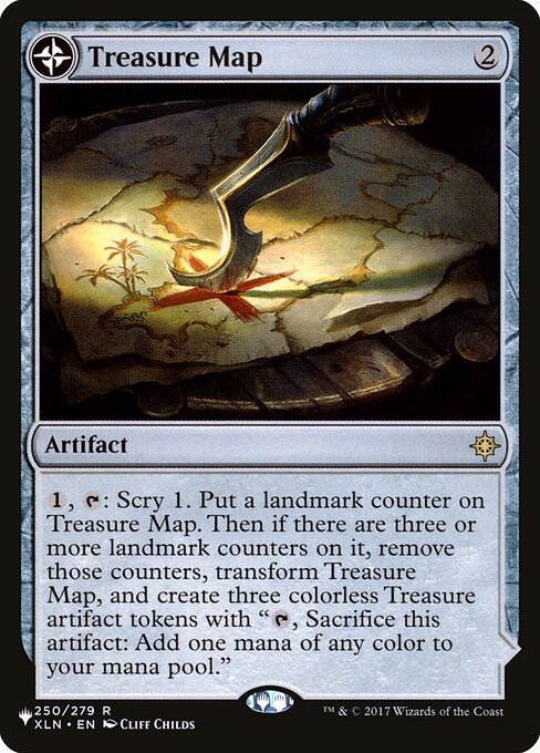 Magic the Gathering Card - Treasure Map - MTG Circle