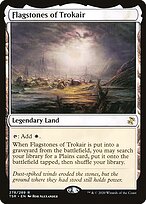 Magic the Gathering Card - Flagstones of Trokair - MTG Circle