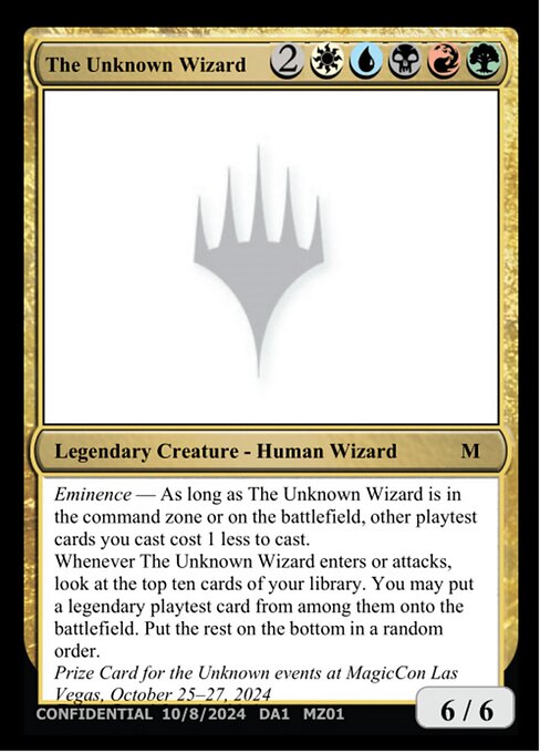 Magic the Gathering Card - The Unknown Wizard - MTG Circle