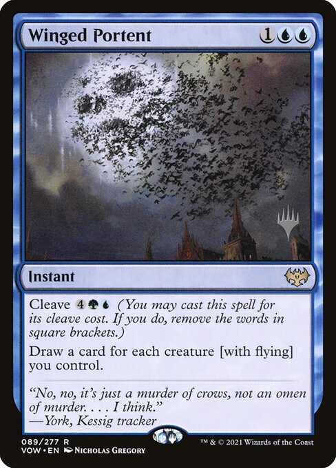 Magic the Gathering Card - Winged Portent - MTG Circle