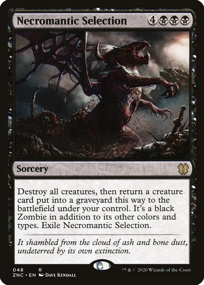 Magic the Gathering Card - Necromantic Selection - MTG Circle