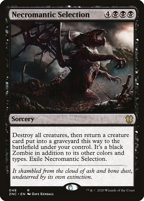 Magic the Gathering Card - Necromantic Selection - MTG Circle