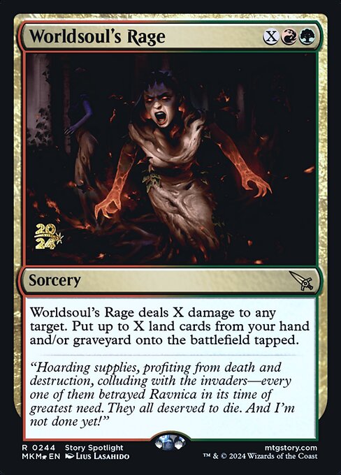 Magic the Gathering Card - Worldsoul's Rage - MTG Circle