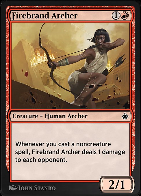 Magic the Gathering Card - Firebrand Archer - MTG Circle