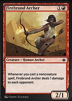 Magic the Gathering Card - Firebrand Archer - MTG Circle