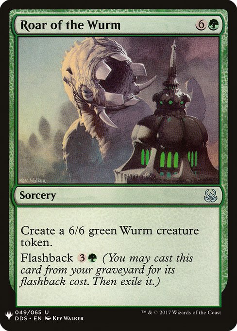 Magic the Gathering Card - Roar of the Wurm - MTG Circle