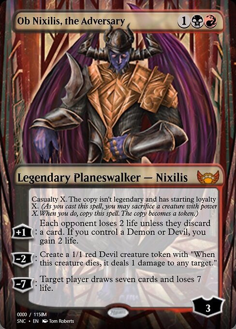 Magic the Gathering Card - Ob Nixilis, the Adversary - MTG Circle