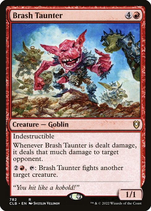 Magic the Gathering Card - Brash Taunter - MTG Circle