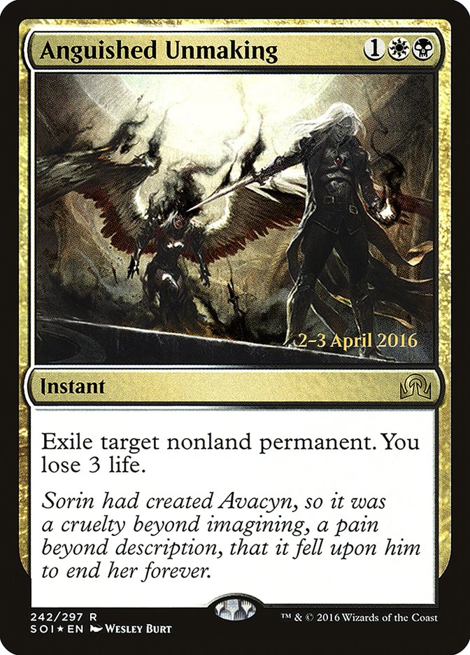 Magic the Gathering Card - Anguished Unmaking - MTG Circle