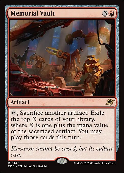 Magic the Gathering Card - Memorial Vault - MTG Circle