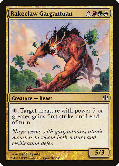 Magic the Gathering Card - Rakeclaw Gargantuan - MTG Circle