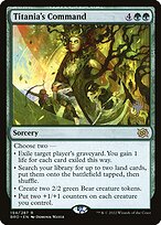 Magic the Gathering Card - Titania's Command - MTG Circle