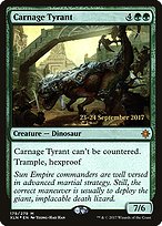 Magic the Gathering Card - Carnage Tyrant - MTG Circle