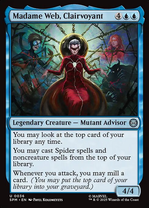 Magic the Gathering Card - Madame Web, Clairvoyant - MTG Circle
