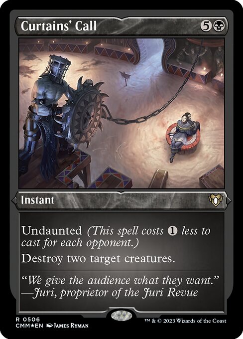 Magic the Gathering Card - Curtains' Call - MTG Circle