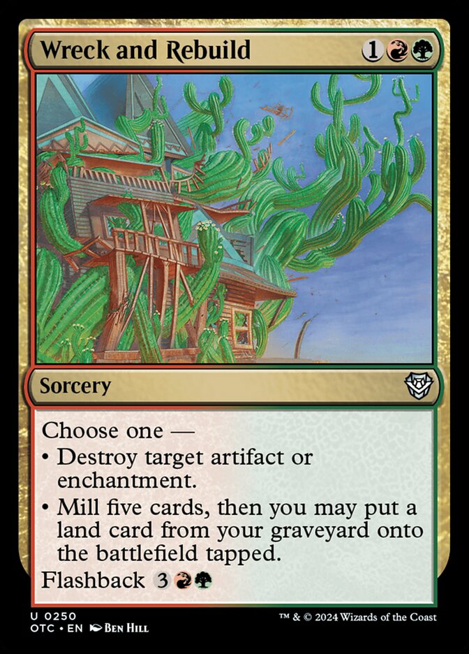 Magic the Gathering Card - Wreck and Rebuild - MTG Circle