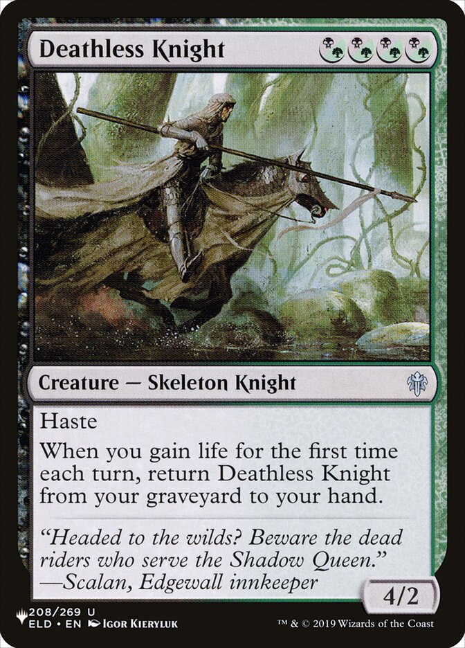 Magic the Gathering Card - Deathless Knight - MTG Circle