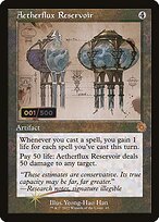 Magic the Gathering Card - Aetherflux Reservoir - MTG Circle