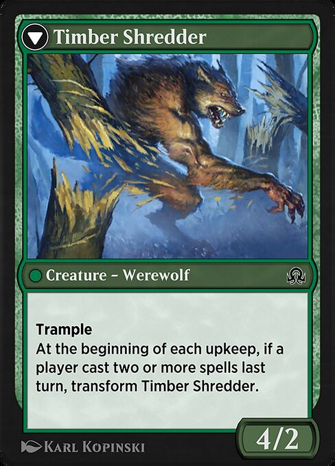 Magic the Gathering Card - Timber Shredder - MTG Circle