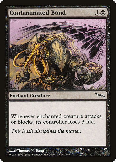Magic the Gathering Card - Contaminated Bond - MTG Circle
