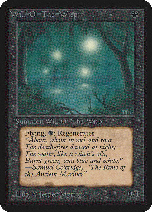 Magic the Gathering Card - Will-o'-the-Wisp - MTG Circle