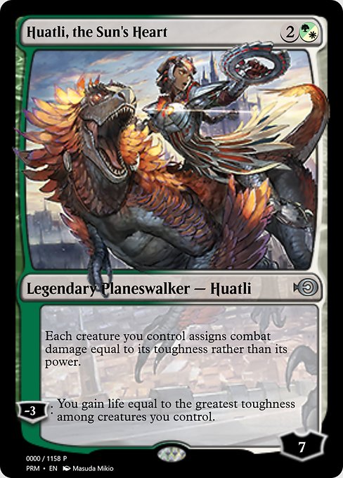 Magic the Gathering Card - Huatli, the Sun's Heart - MTG Circle