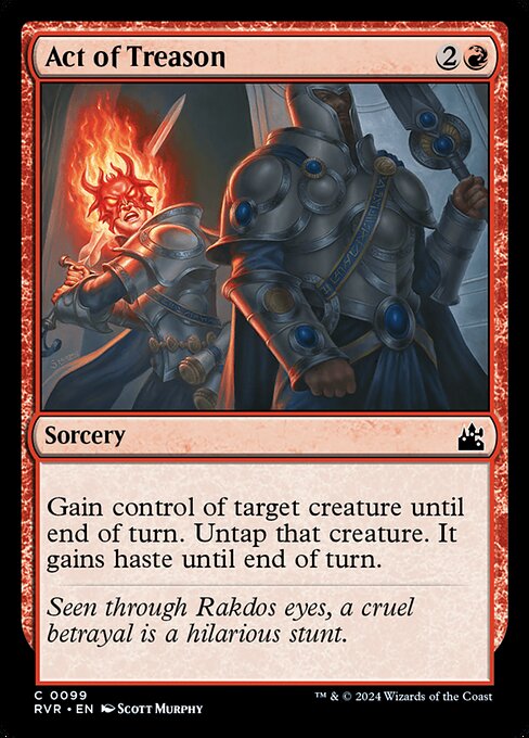Magic the Gathering Card - Act of Treason - MTG Circle
