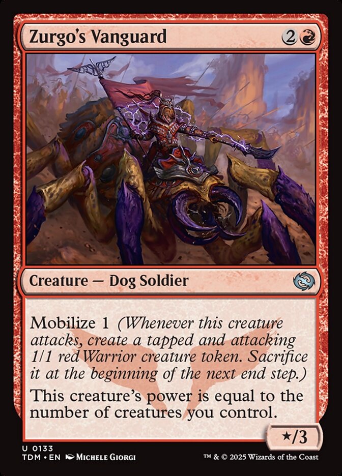 Magic the Gathering Card - Zurgo's Vanguard - MTG Circle