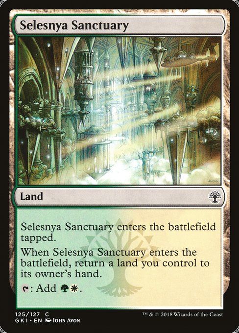 Magic the Gathering Card - Selesnya Sanctuary - MTG Circle