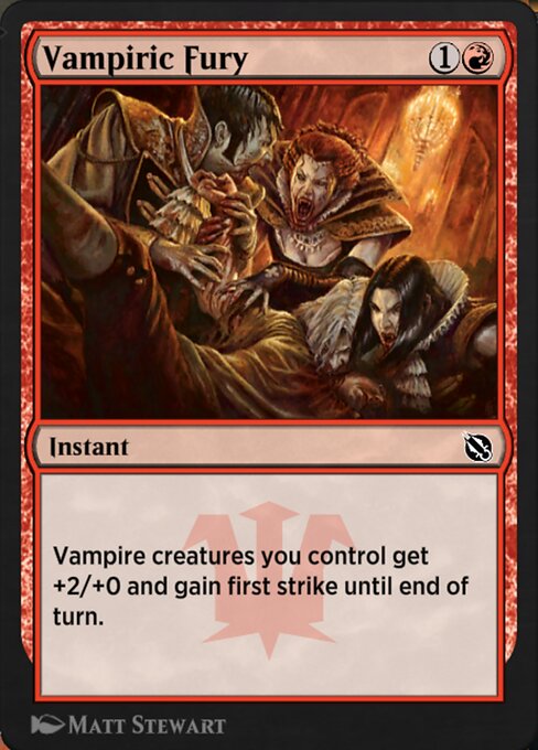 Magic the Gathering Card - Vampiric Fury - MTG Circle