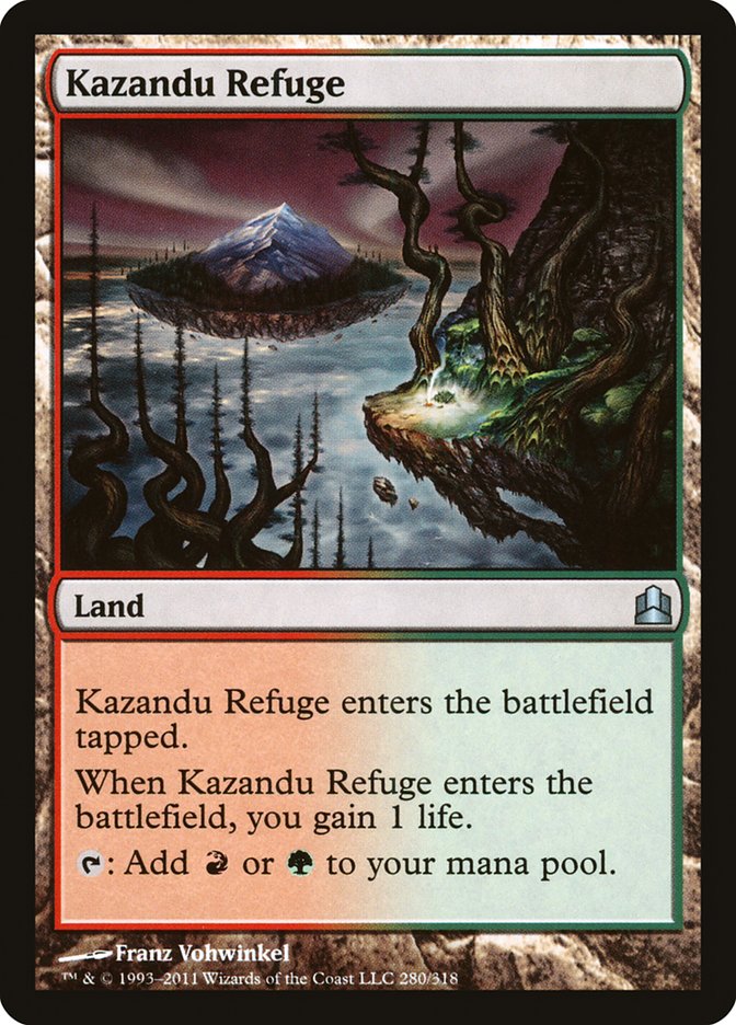 Magic the Gathering Card - Kazandu Refuge - MTG Circle