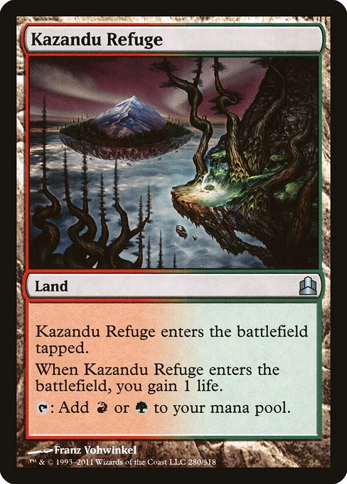 Magic the Gathering Card - Kazandu Refuge - MTG Circle