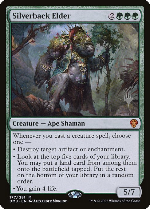 Magic the Gathering Card - Silverback Elder - MTG Circle