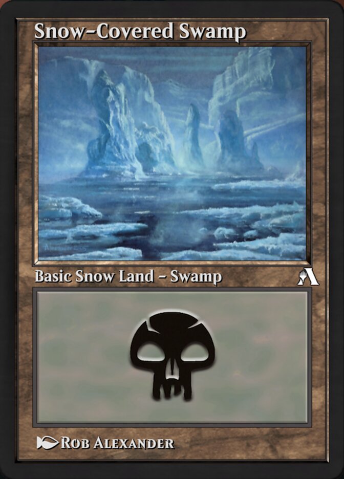 Magic the Gathering Card - Snow-Covered Swamp - MTG Circle