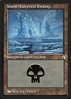 Magic the Gathering Card - Snow-Covered Swamp - MTG Circle