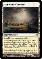 Magic the Gathering Card - Flagstones of Trokair - MTG Circle