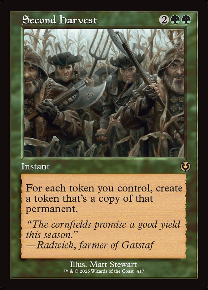 Magic the Gathering Card - Second Harvest - MTG Circle
