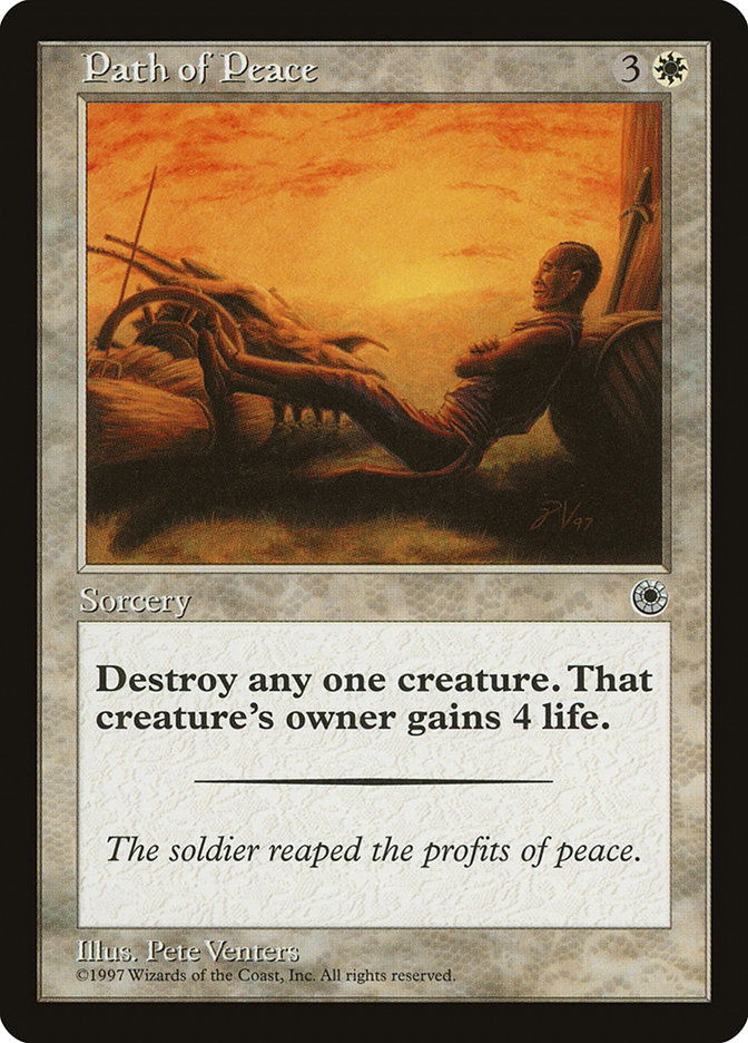 Magic the Gathering Card - Path of Peace - MTG Circle
