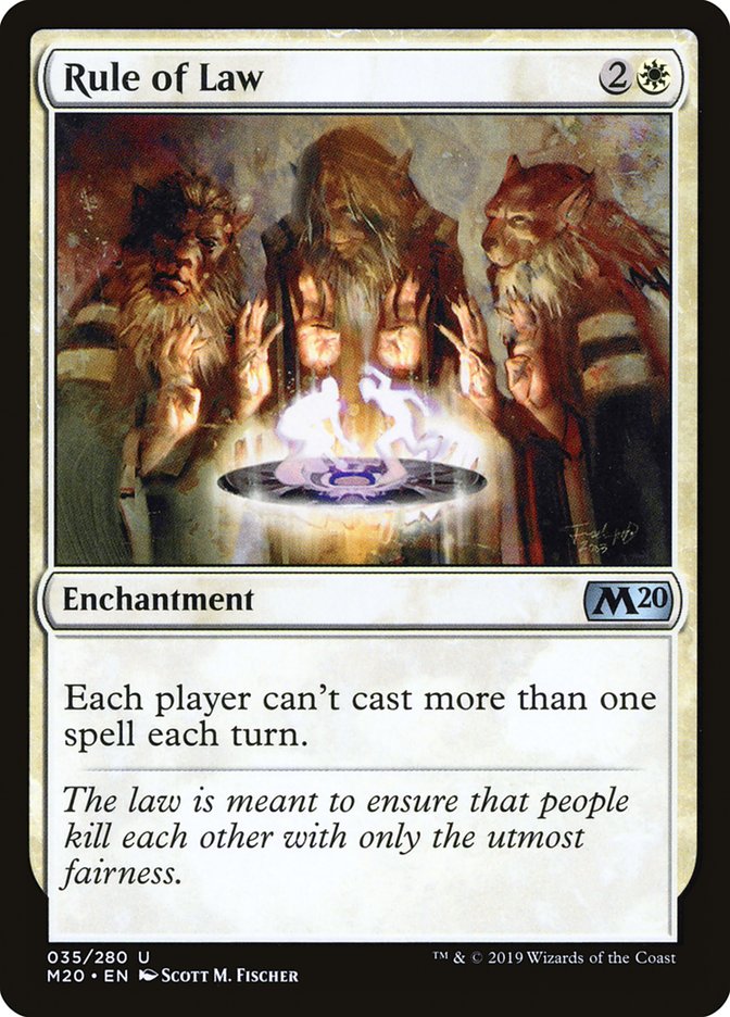 Magic the Gathering Card - Rule of Law - MTG Circle