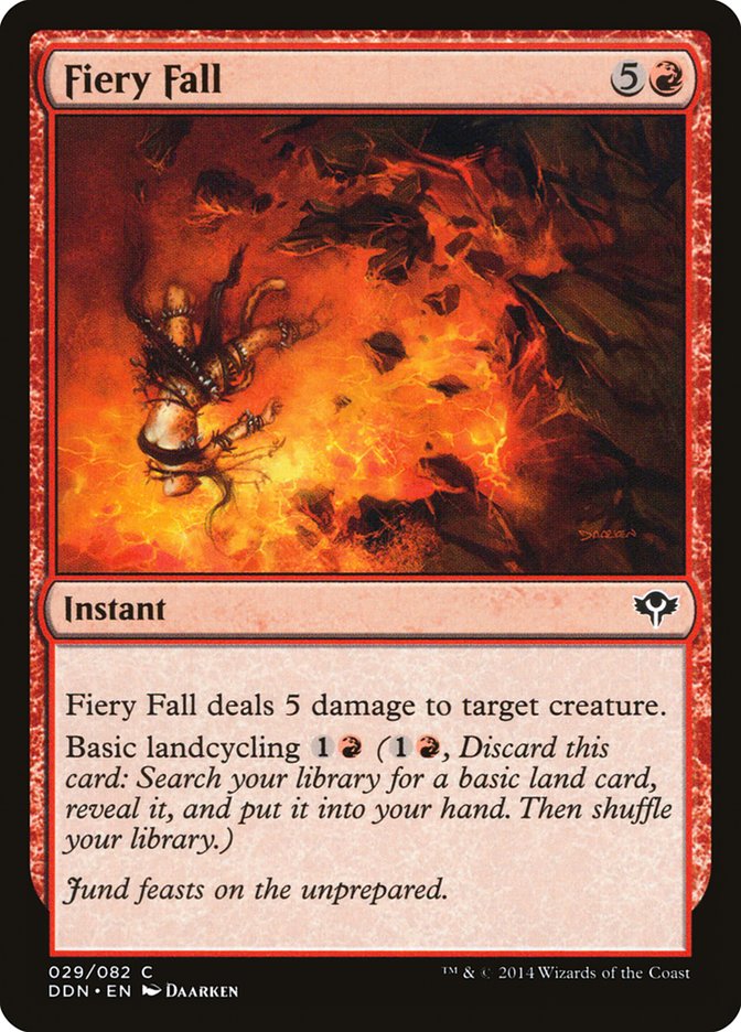Magic the Gathering Card - Fiery Fall - MTG Circle