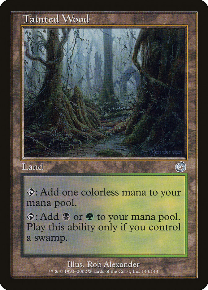 Magic the Gathering Card - Tainted Wood - MTG Circle