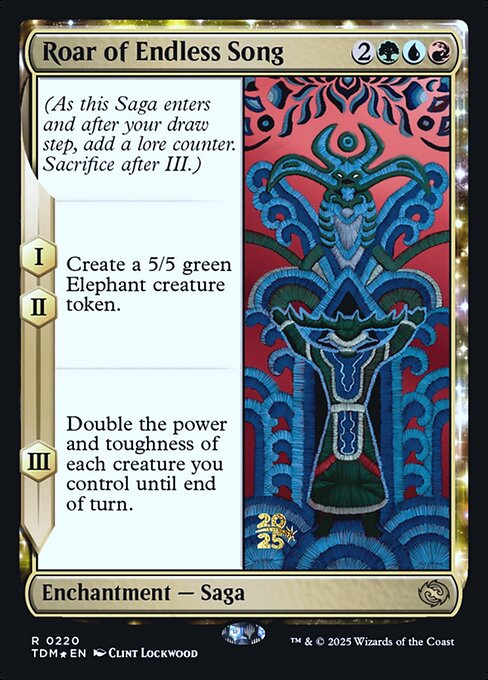 Magic the Gathering Card - Roar of Endless Song - MTG Circle