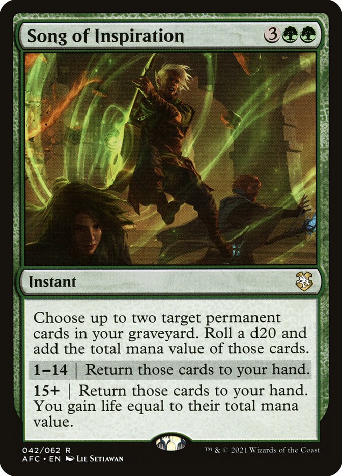 Magic the Gathering Card - Song of Inspiration - MTG Circle