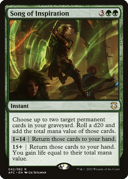 Magic the Gathering Card - Song of Inspiration - MTG Circle