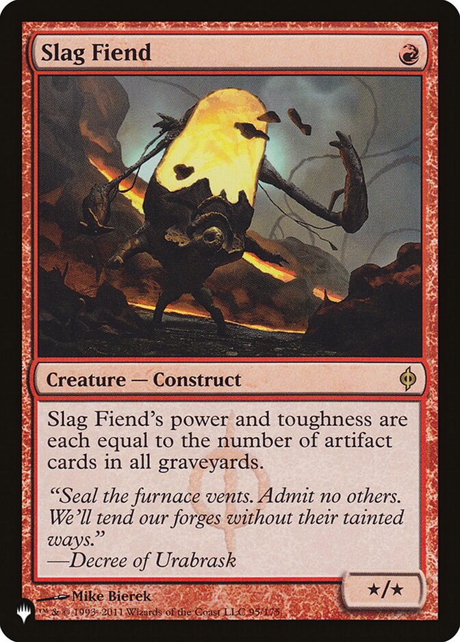 Magic the Gathering Card - Slag Fiend - MTG Circle
