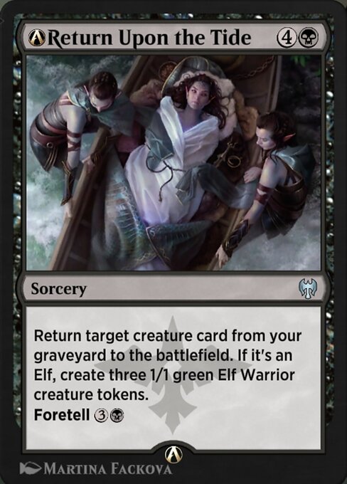 Magic the Gathering Card - A-Return Upon the Tide - MTG Circle