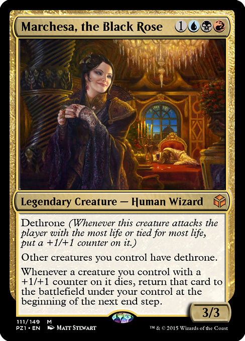 Magic the Gathering Card - Marchesa, the Black Rose - MTG Circle